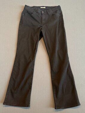 Levi's Classic Bootcut Jeans Women's 16 Black Stretch Denim